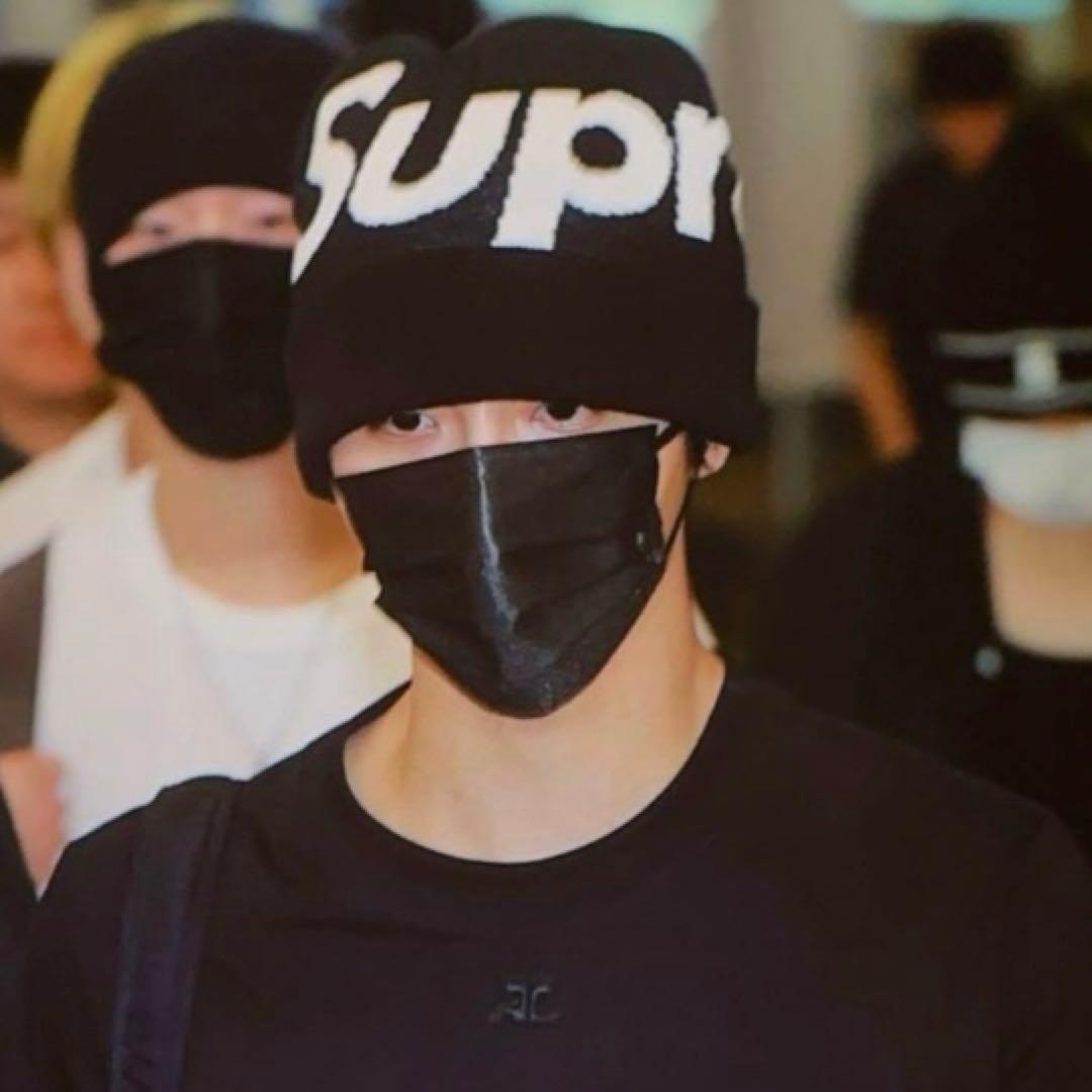 【新品】 Supreme 25FW Big Logo Beanie 黒