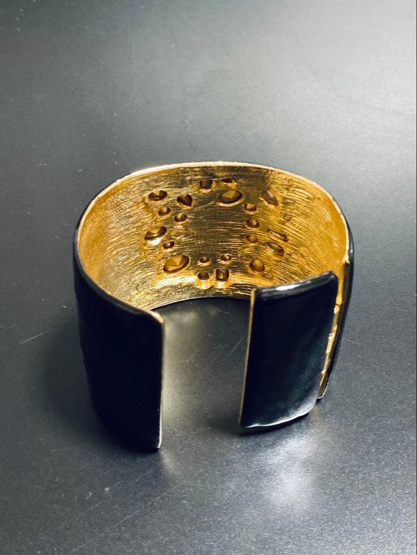 ケネスジェイレーン クリスタルゴールド バングル ブレスレット