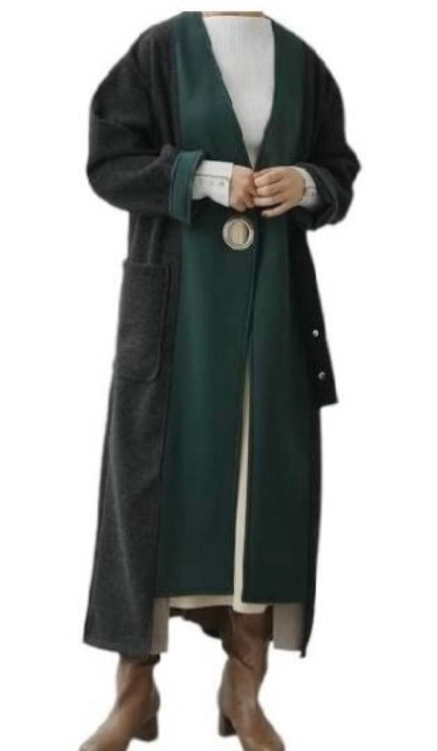 【新品 未使用】RADIATE ラディエイト　バイカラーロングコート