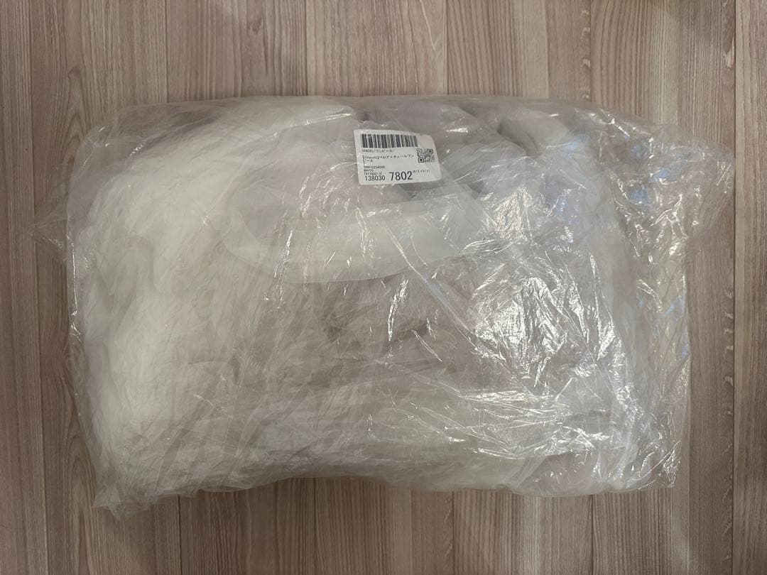 ホワイトチュールドレス 長袖 ギャザー入り Chacott snidel コラボ