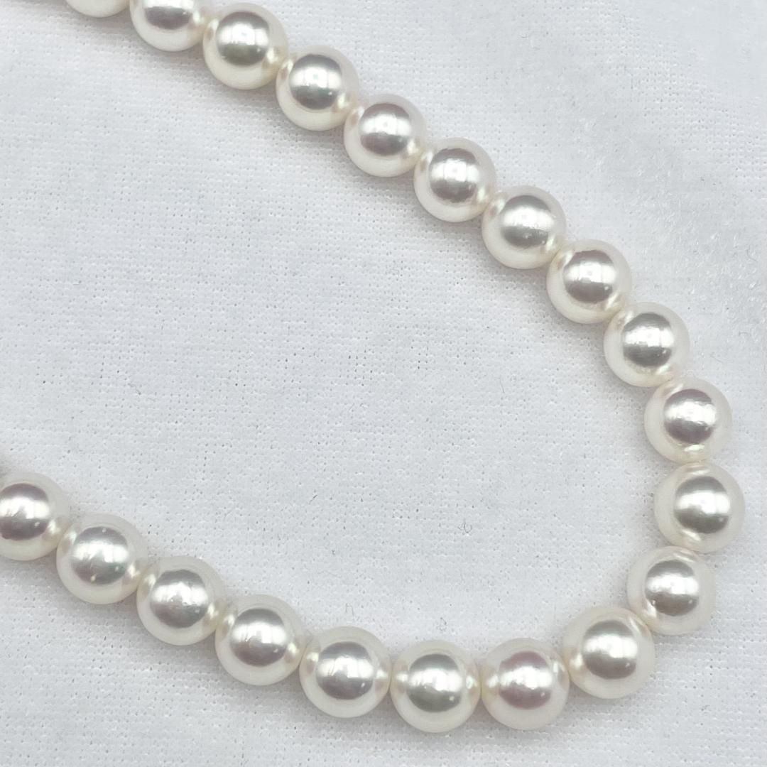 アコヤ真珠 花珠 真珠総合研究所鑑別書 約8-8.5 ネックレス ピアス