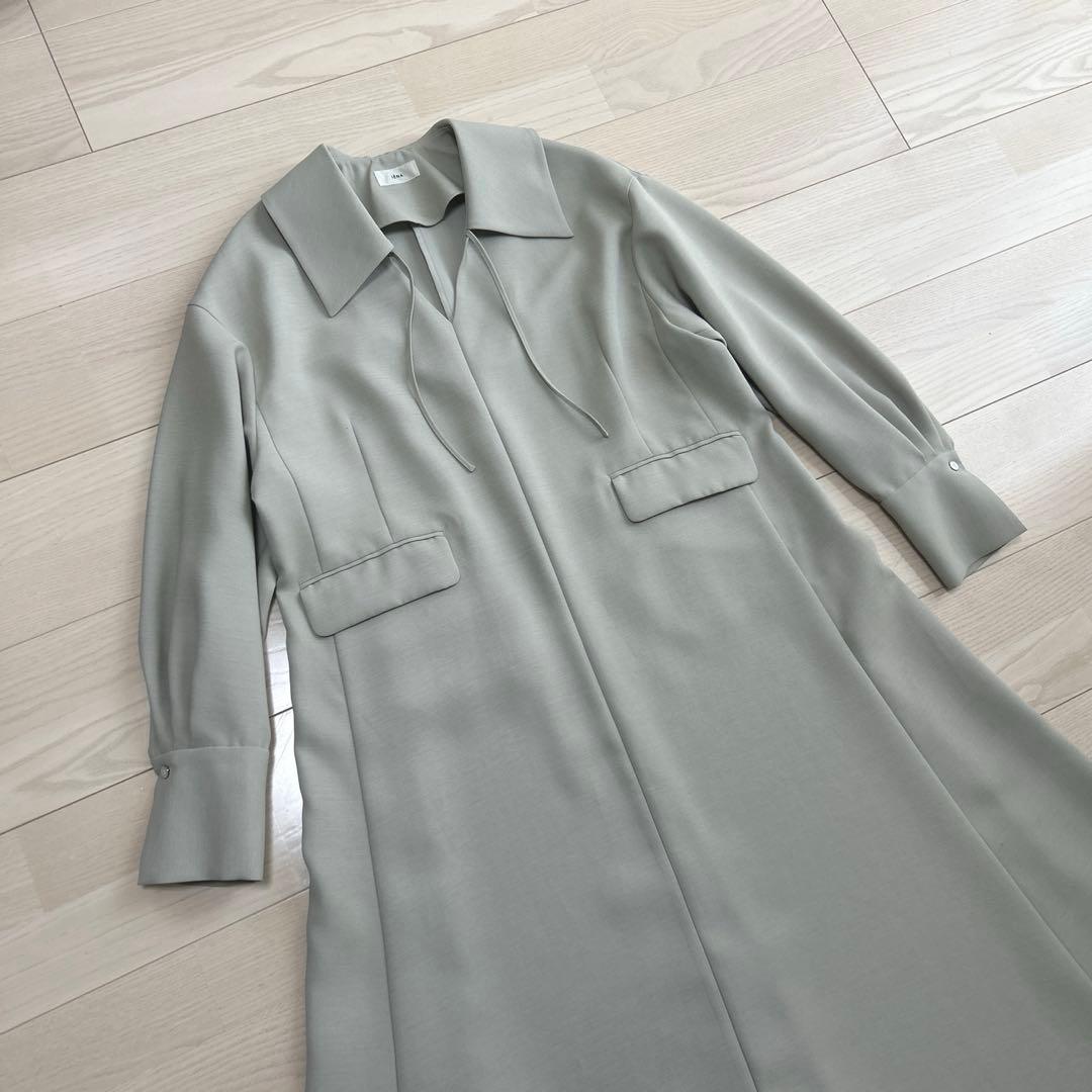 IENA ＆NAVY スキッパーフレアワンピース　2025SS 36サイズ