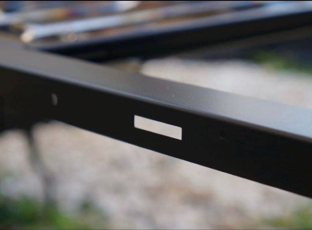 802products アウトドアテーブル フレーム 真鍮天板　peak