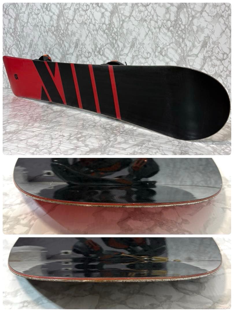 【良品】 バートン デュース 155cm メンズ スノーボード2点 カスタム M
