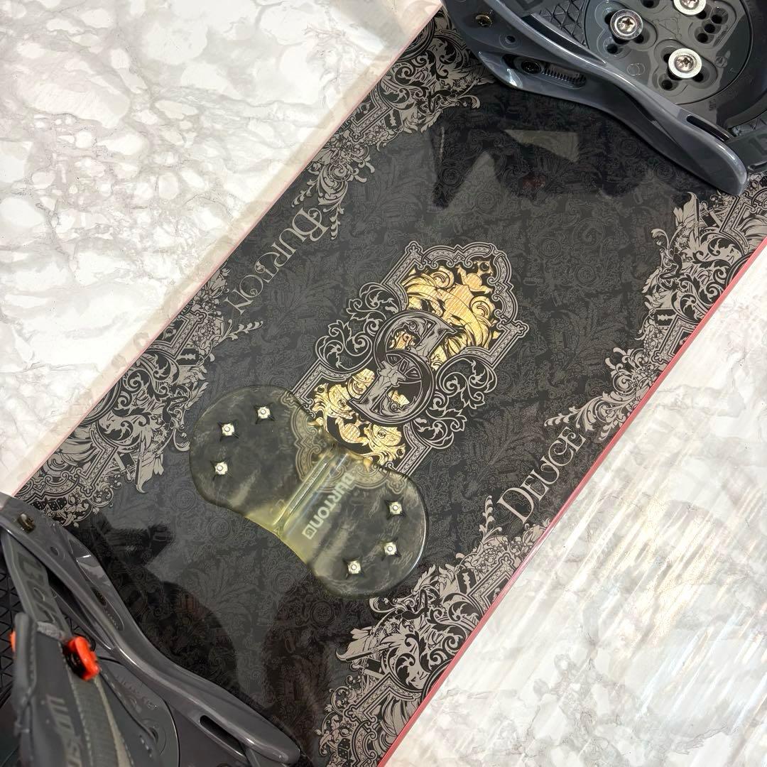 【良品】 バートン デュース 155cm メンズ スノーボード2点 カスタム M