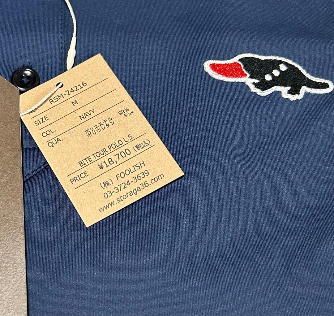 rough&swell ネイビー Mサイズ 長袖ポロシャツ 新品未使用