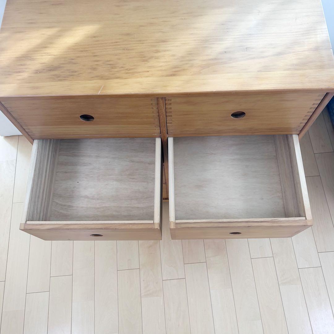 アンティーク　桐　ミドルチェスト　ロッキング工法　アポセカリー 9杯 幅80蟻組