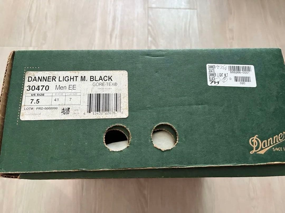 DANNER LIGHTミリタリー 30470 黒　US7.5