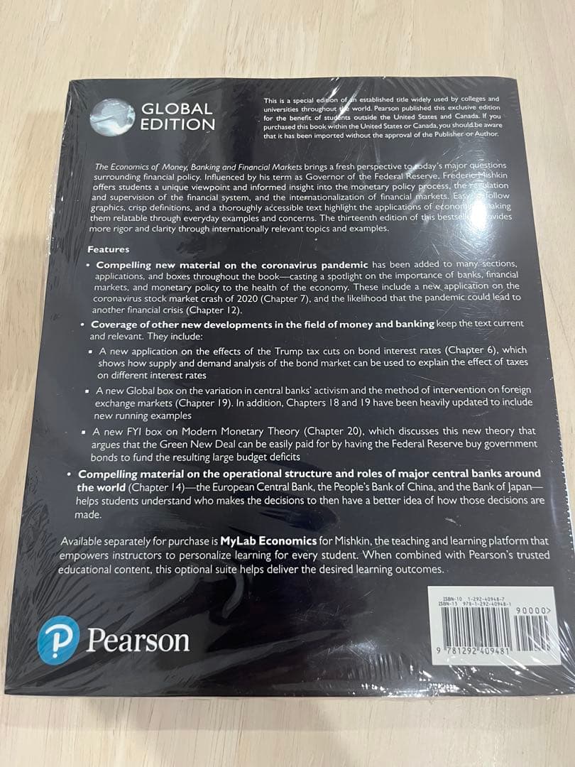 ビジネス・経済 The Economics of Money, Banking, and Fin