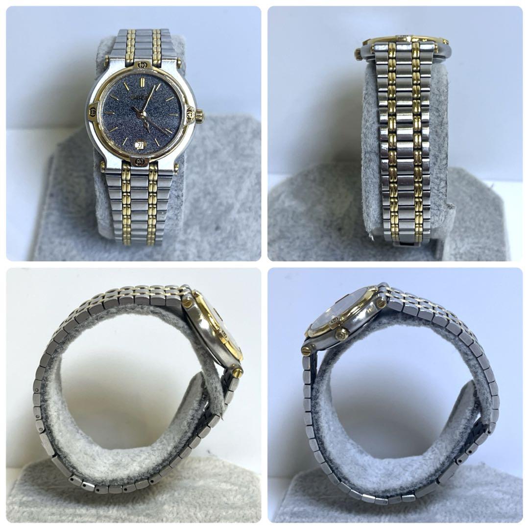 極美品 GUCCI 9000L グッチ 腕時計 コンビ ゴールド 稼働品 希少