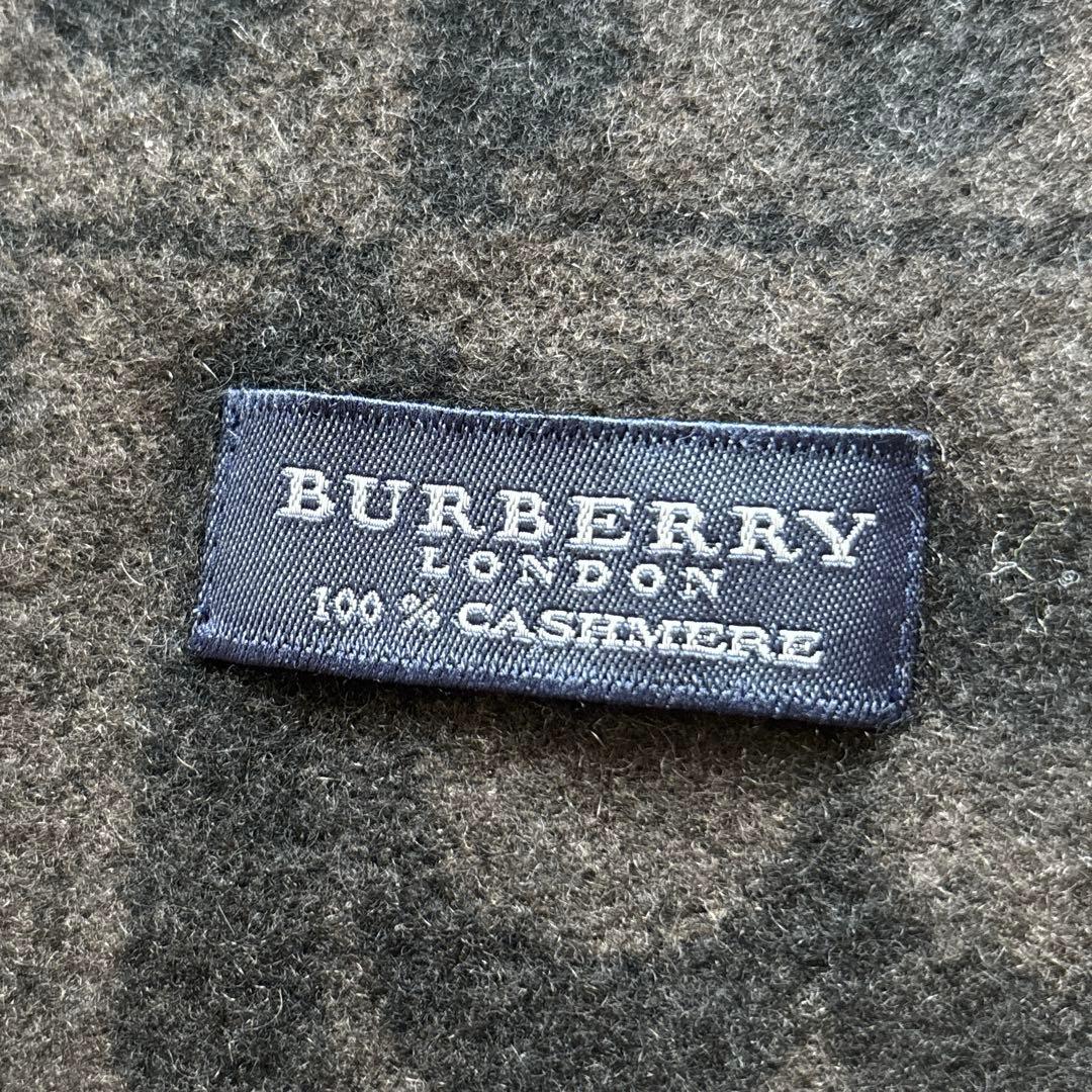 ✨カシミヤ100%✨バーバリー　マフラー　Bロゴ 総柄 希少
