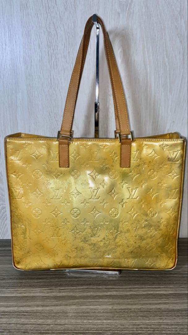 ルイヴィトン　トートバッグ　モノグラム　ヴェルニ　コロンバス　M91047