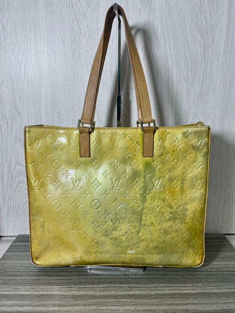 ルイヴィトン　トートバッグ　モノグラム　ヴェルニ　コロンバス　M91047