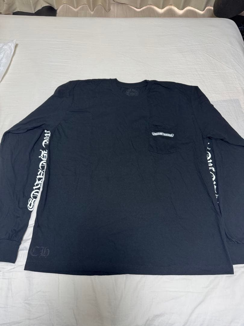Chrome Hearts ブラック ロングスリーブ Tシャツ