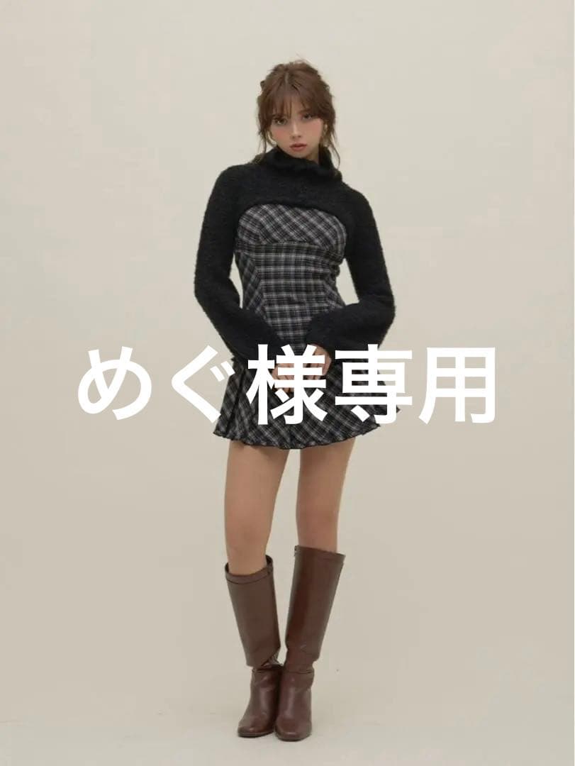 ワンピース ANDMARY Lulu check set mini dress