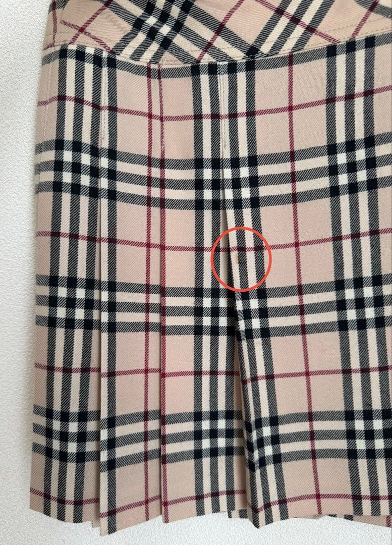 バーバリー　 プリーツミニスカート　36サイズ