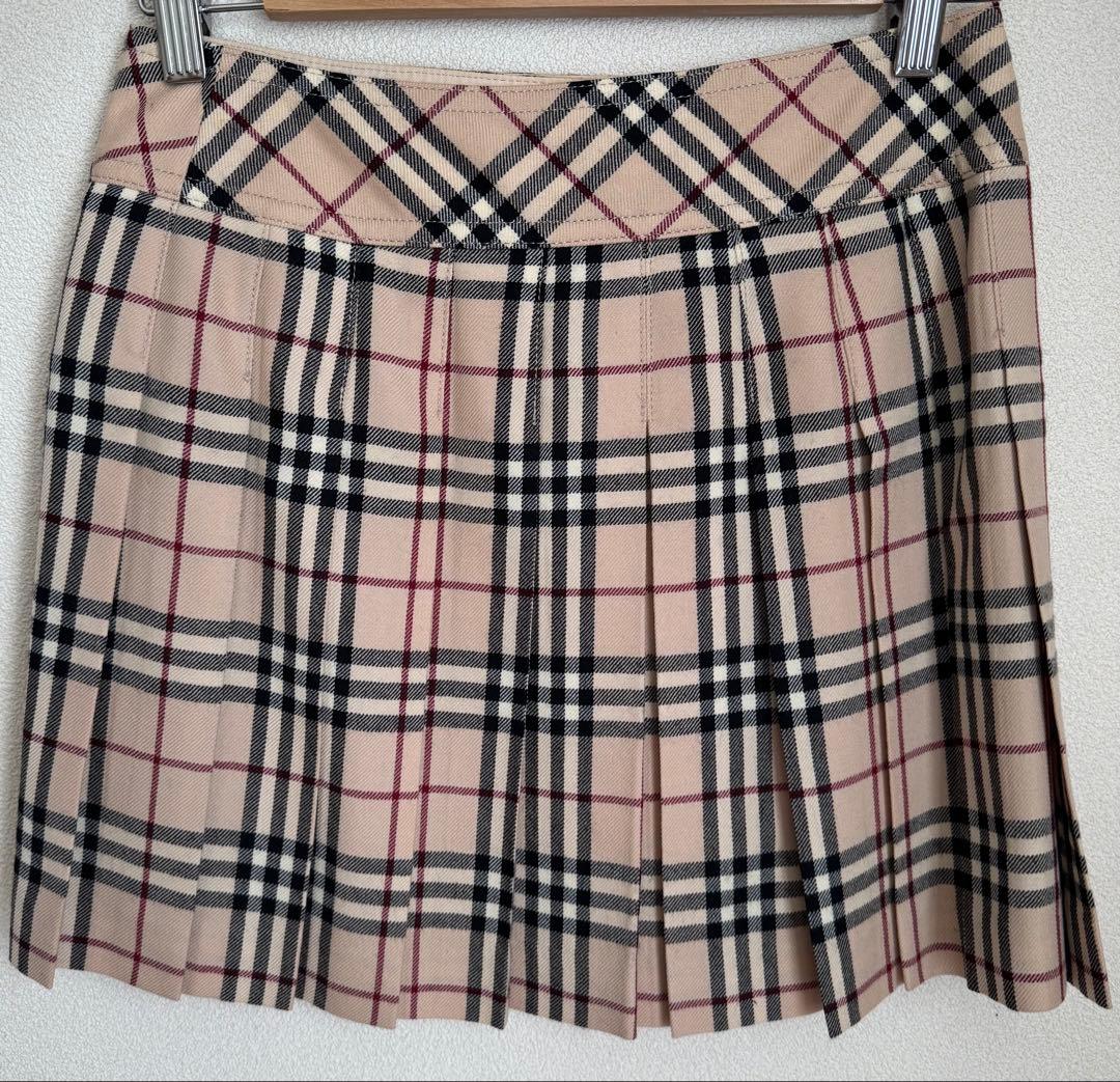 バーバリー　 プリーツミニスカート　36サイズ