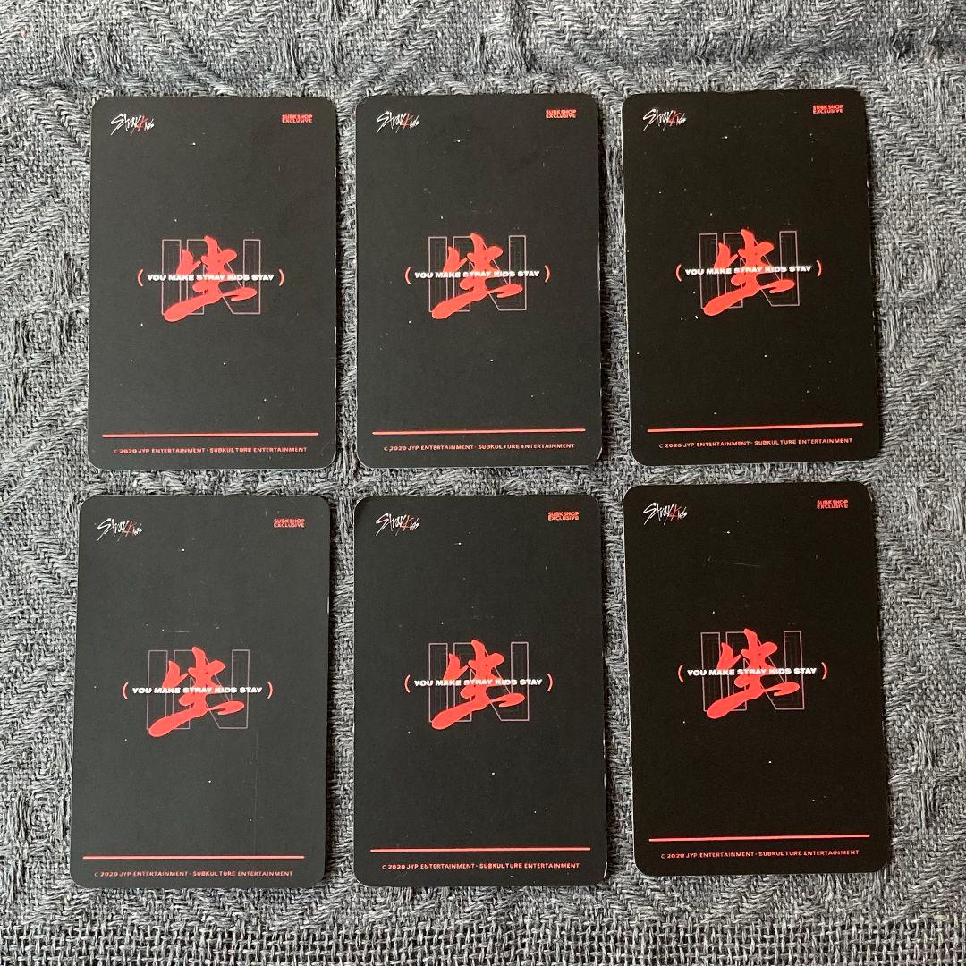 StrayKids SUBK IN生 店舗特典 スキズ セット6枚