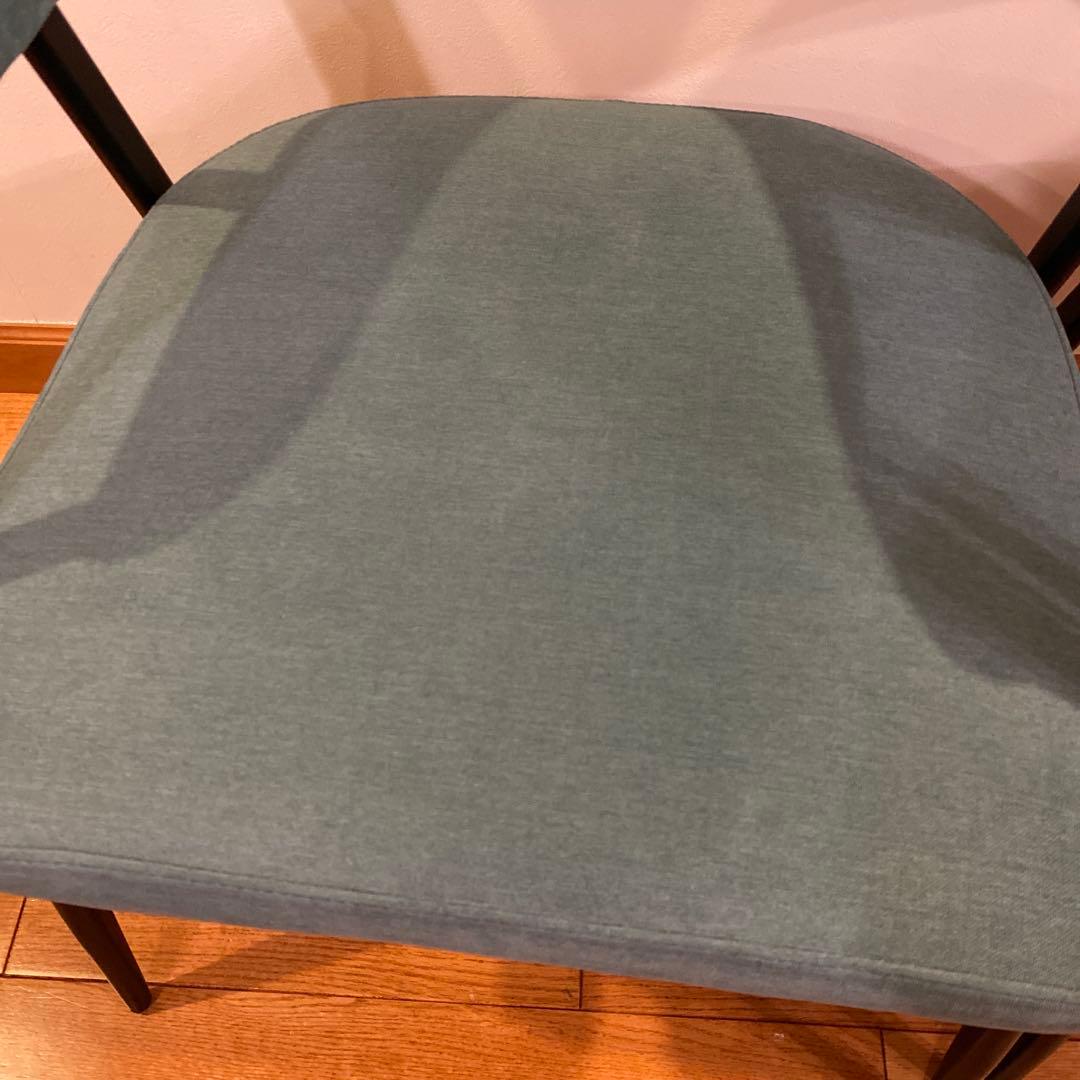 G*様 ニトリ イジー2 BL ブルー 肘付きダイニングチェア 2脚セット