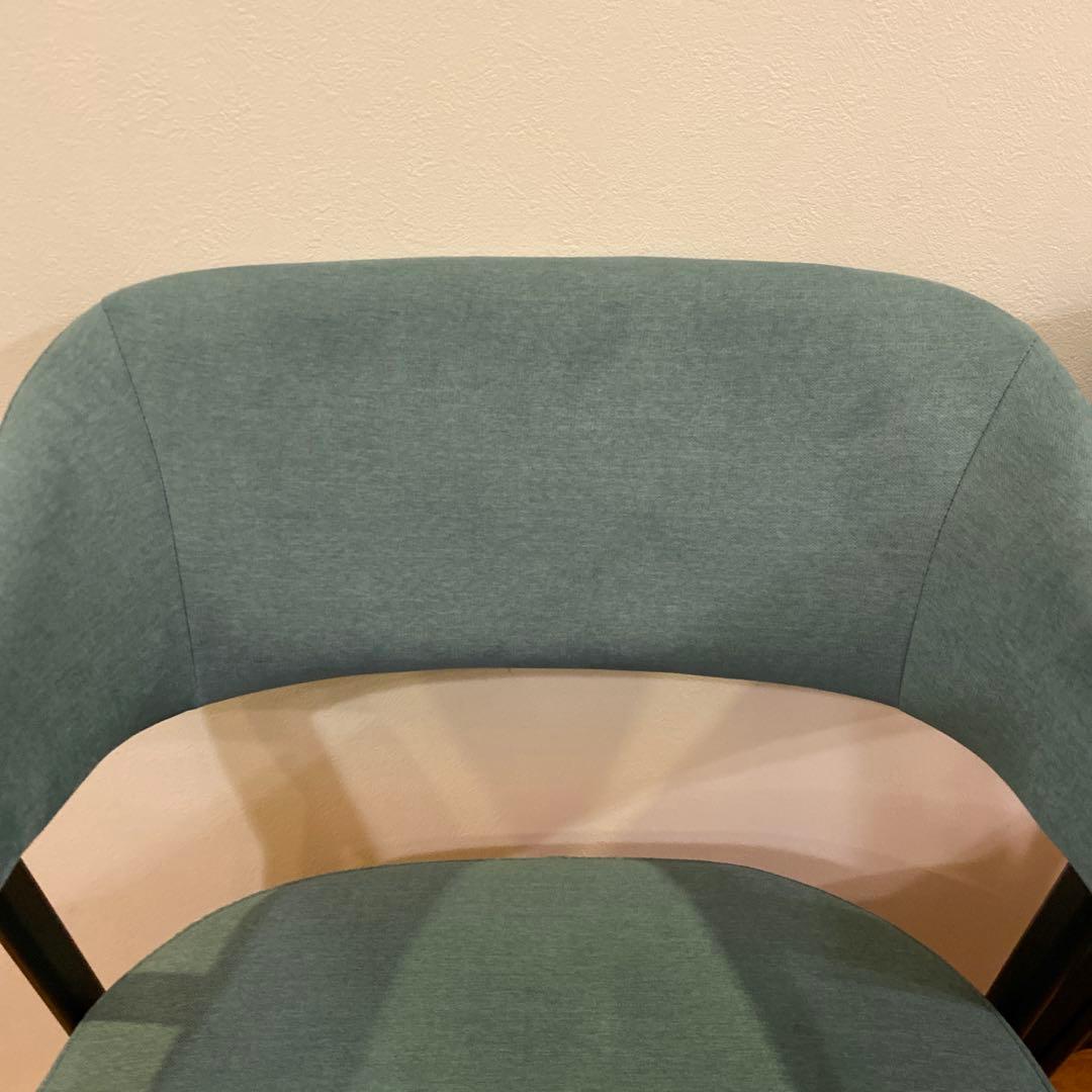 G*様 ニトリ イジー2 BL ブルー 肘付きダイニングチェア 2脚セット