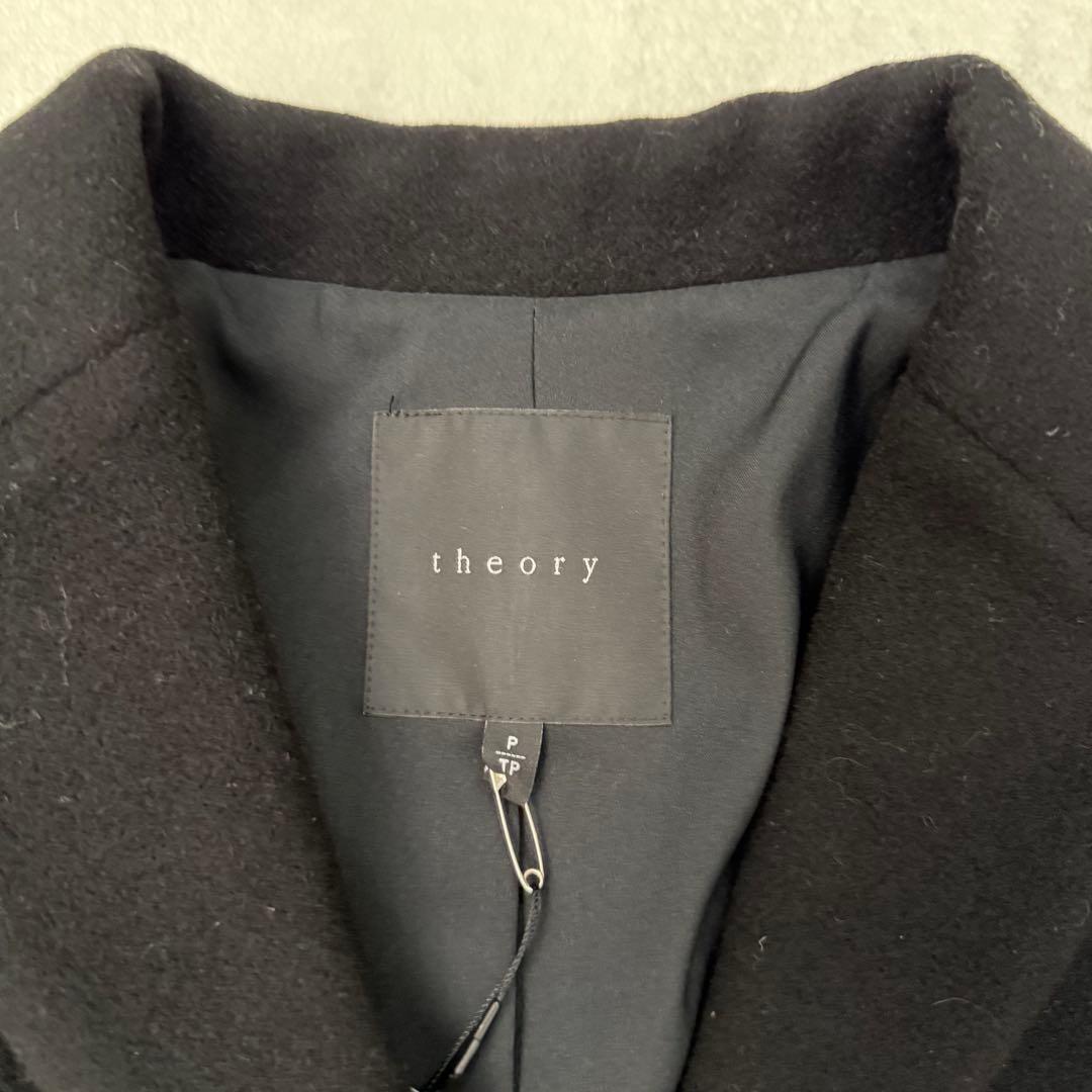 theory カシミヤ100 コート P 未使用 ブラック 上品