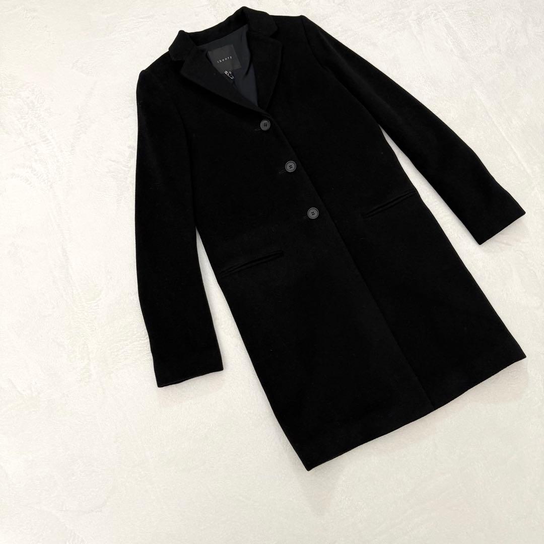 theory カシミヤ100 コート P 未使用 ブラック 上品