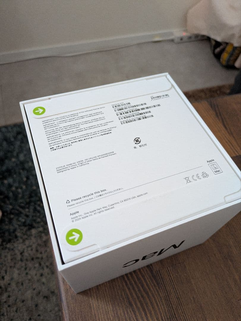 【新品未使用】Mac mini M4 / メモリ24GB / SSD 256GB