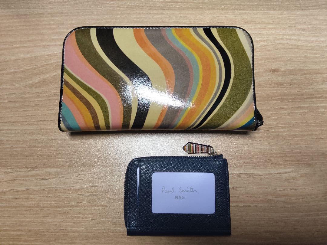 Paul Smith マルチカラー ストライプ 長財布　小銭入れセット