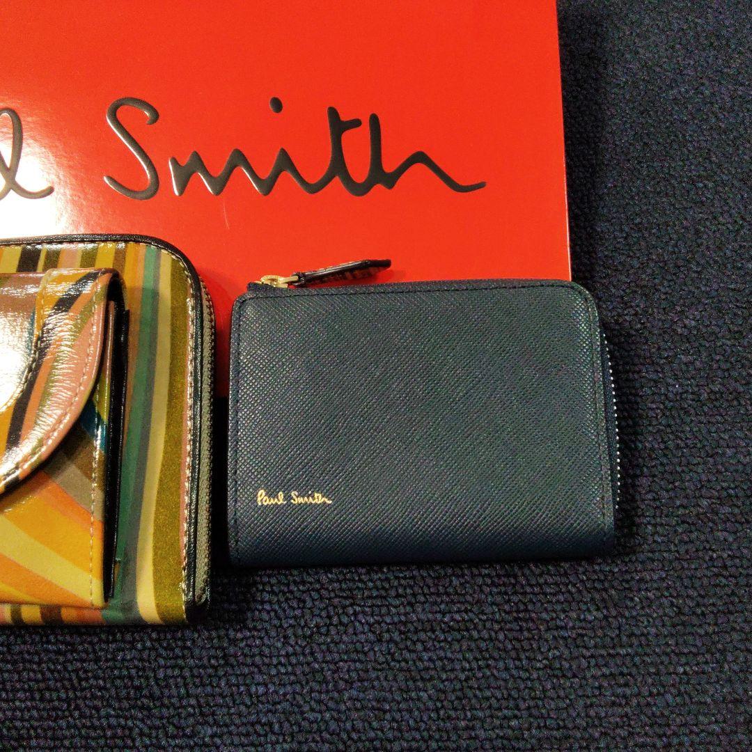 Paul Smith マルチカラー ストライプ 長財布　小銭入れセット