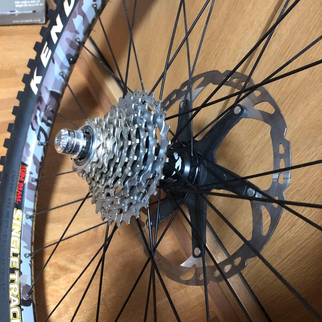 ダウンヒル用完組みホイール前後セット26インチ