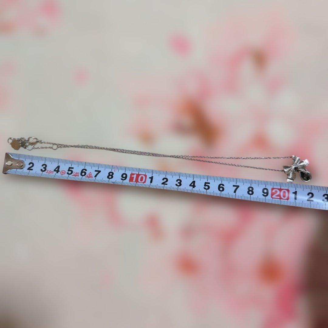 は*か様 クリスチャン　ディオール　Dior　リボン　ストーン　ネックレス