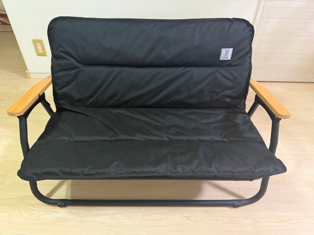 DOD グッドラックソファー ロー ブラック