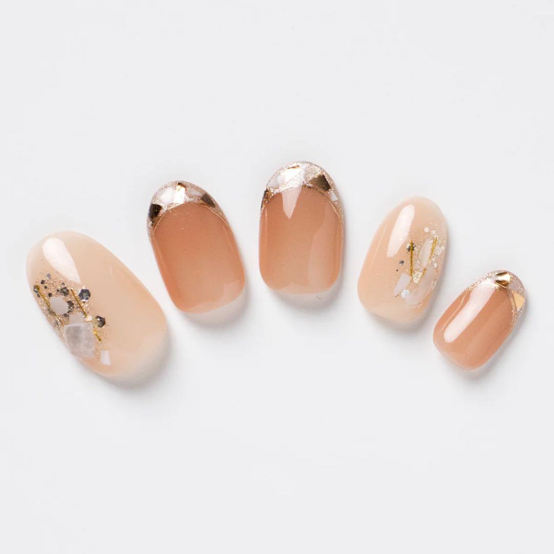 エバーネイル Glass French MIX ラウンドショート