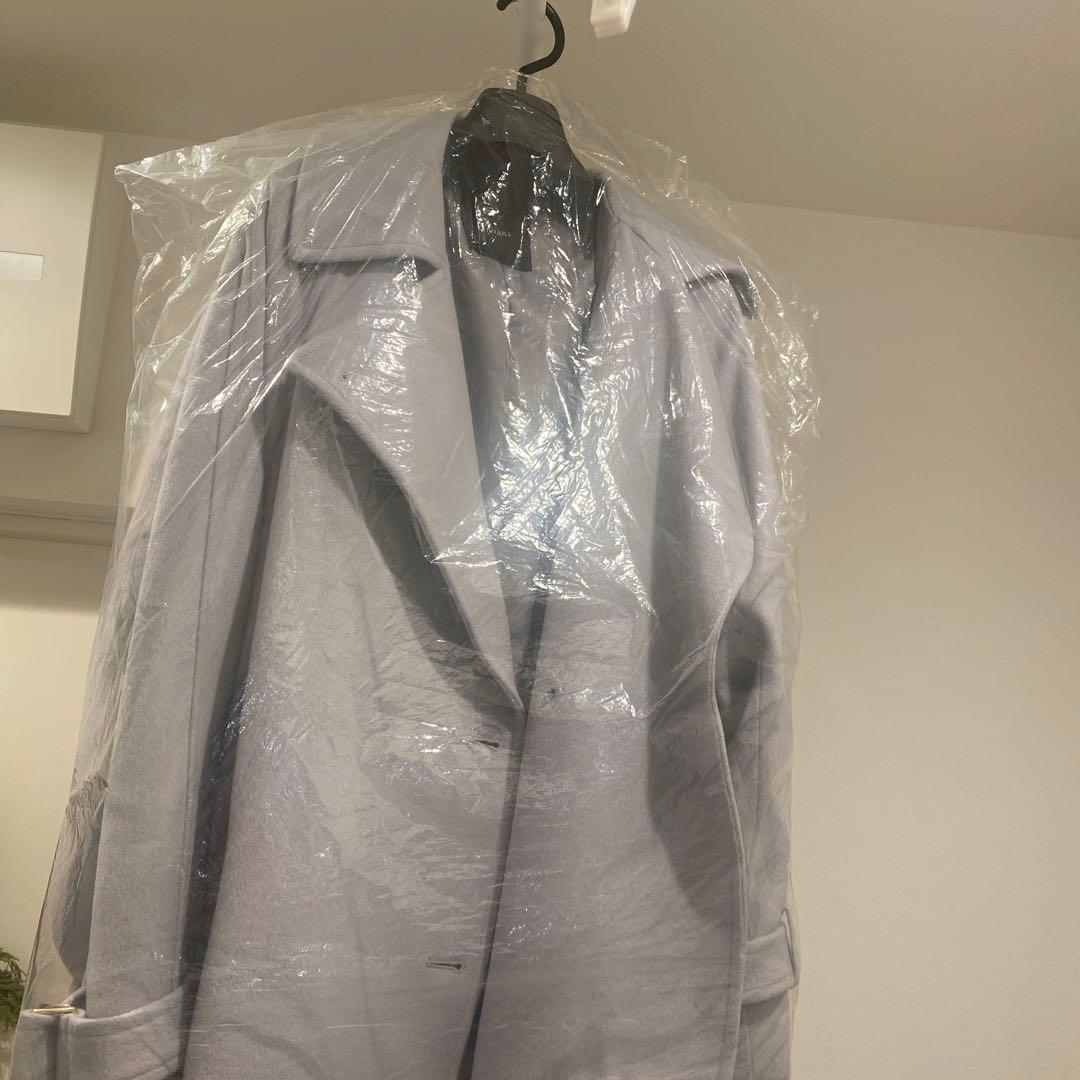 【新品未使用】anuans ウールトレンチコート　アニュアンス　ブルーグレー