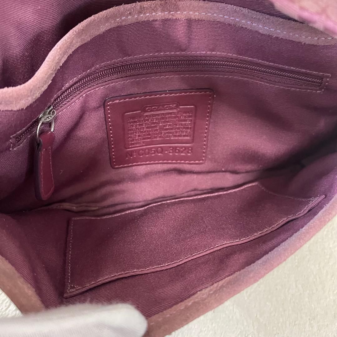 【稀少色/美品】 コーチ ワンショルダー ソーホー シグネチャー パープル