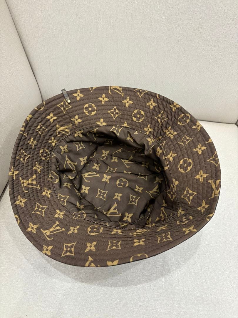 Louis Vuitton バケットハット ブラック×モノグラム柄