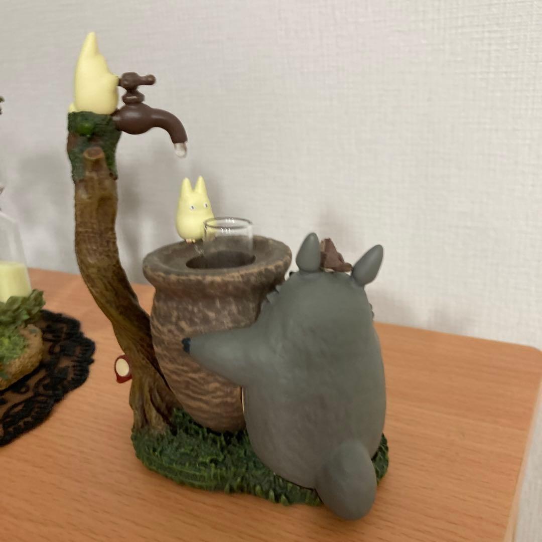 となりのトトロ　ジオラマ砂時計　クスノキとトトロたち＆一輪挿し森のじゃぐち