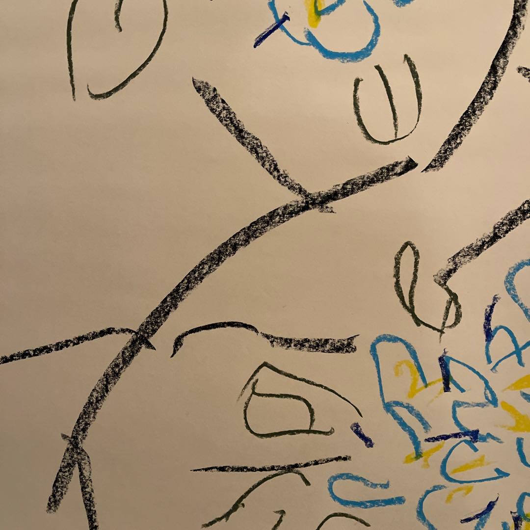 黒田征太郎　パステル原画　BIサイズ　1988年　本物