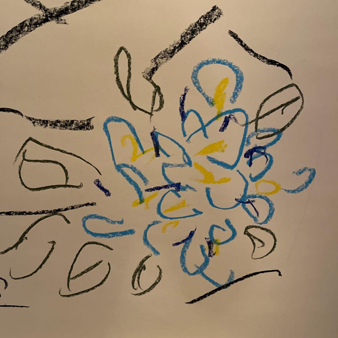 黒田征太郎　パステル原画　BIサイズ　1988年　本物