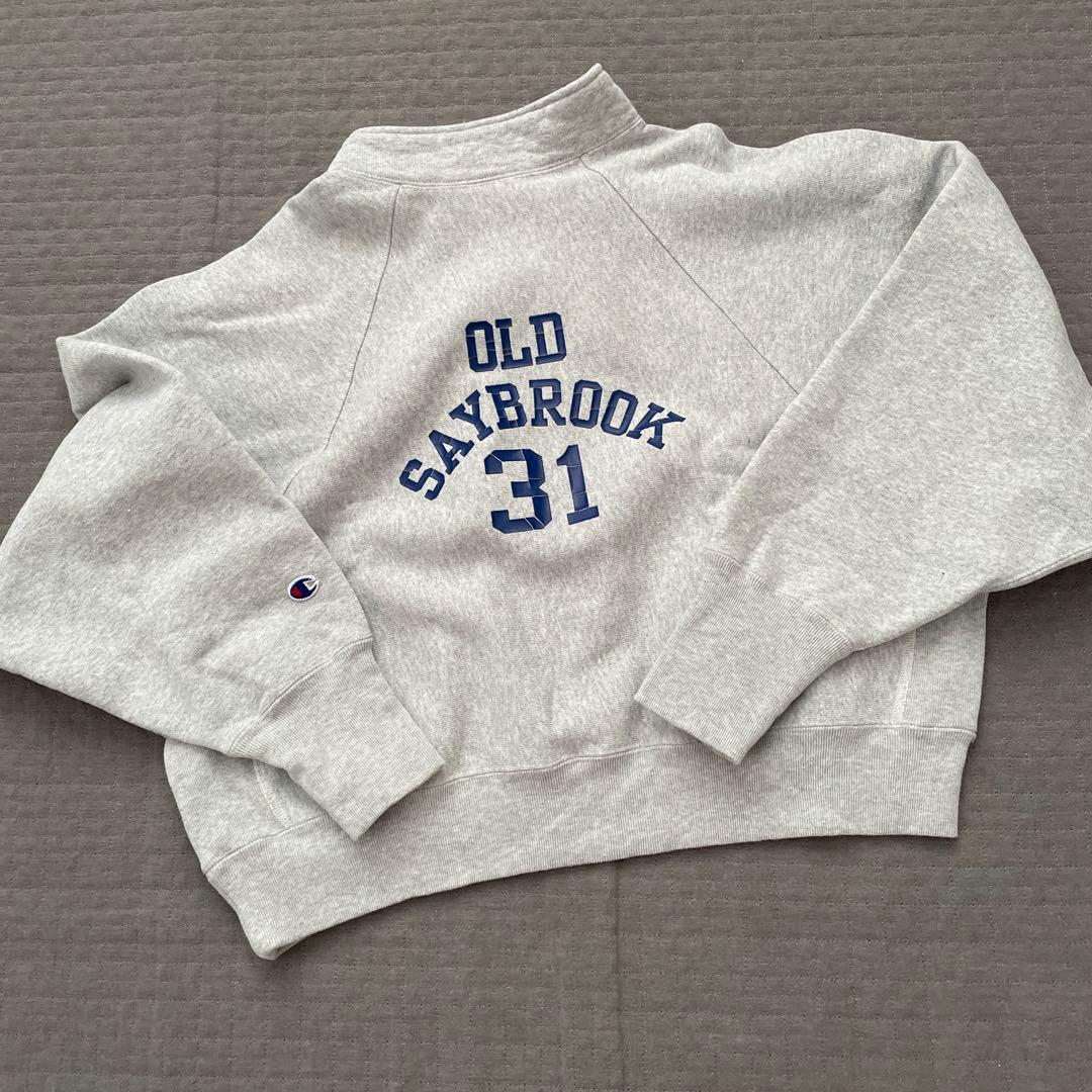 別注【CHAMPION/チャンピオン】for JS ハーフジップスウェット