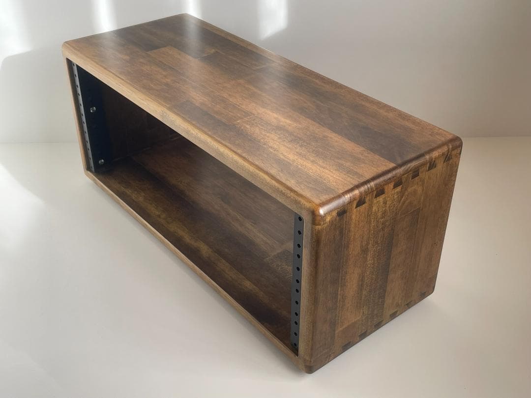 在庫処分価格　4Uラックケース　自作品　オーク色