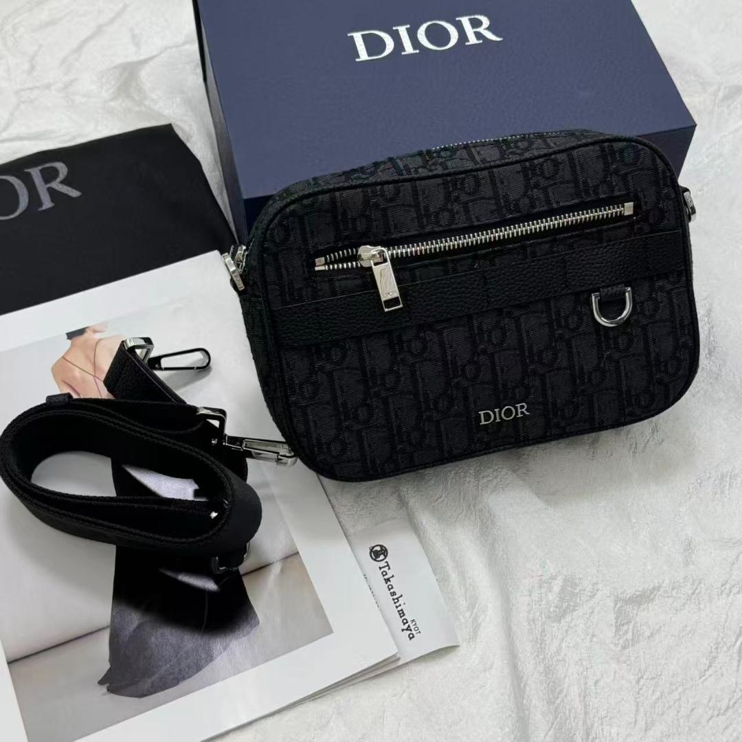 本日発送ダークグレー ロゴ入り ショルダーバッグ