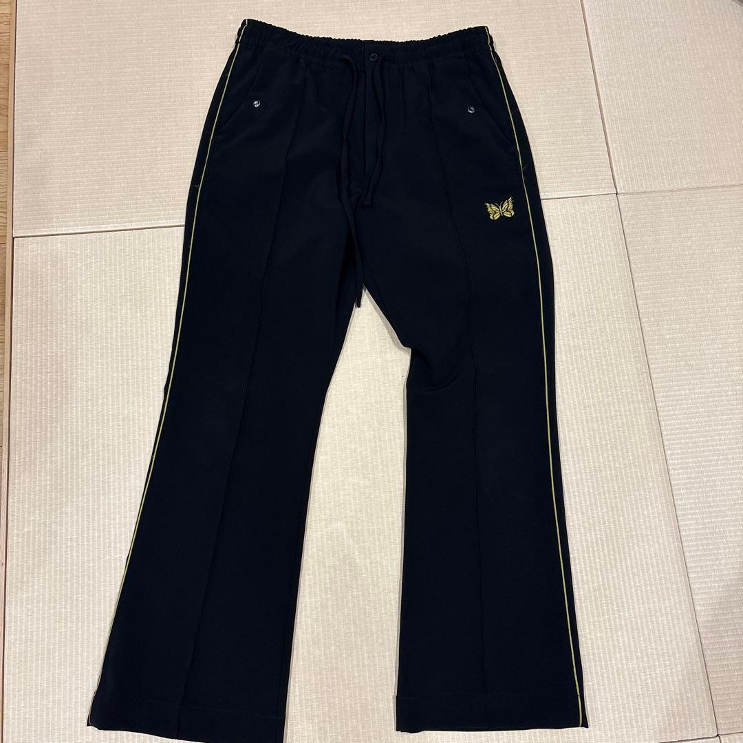 Needles トラックパンツ 黒×黄 定番 人気カラー 日本製