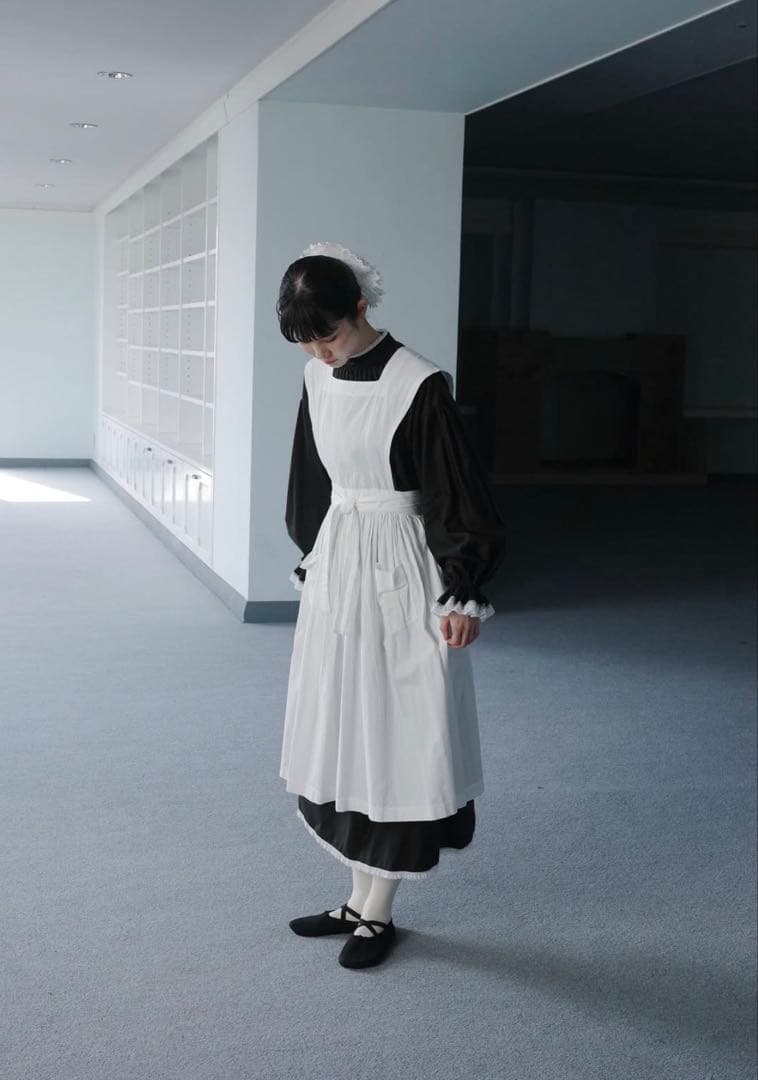 Olive Apron dress エプロン ワンピース