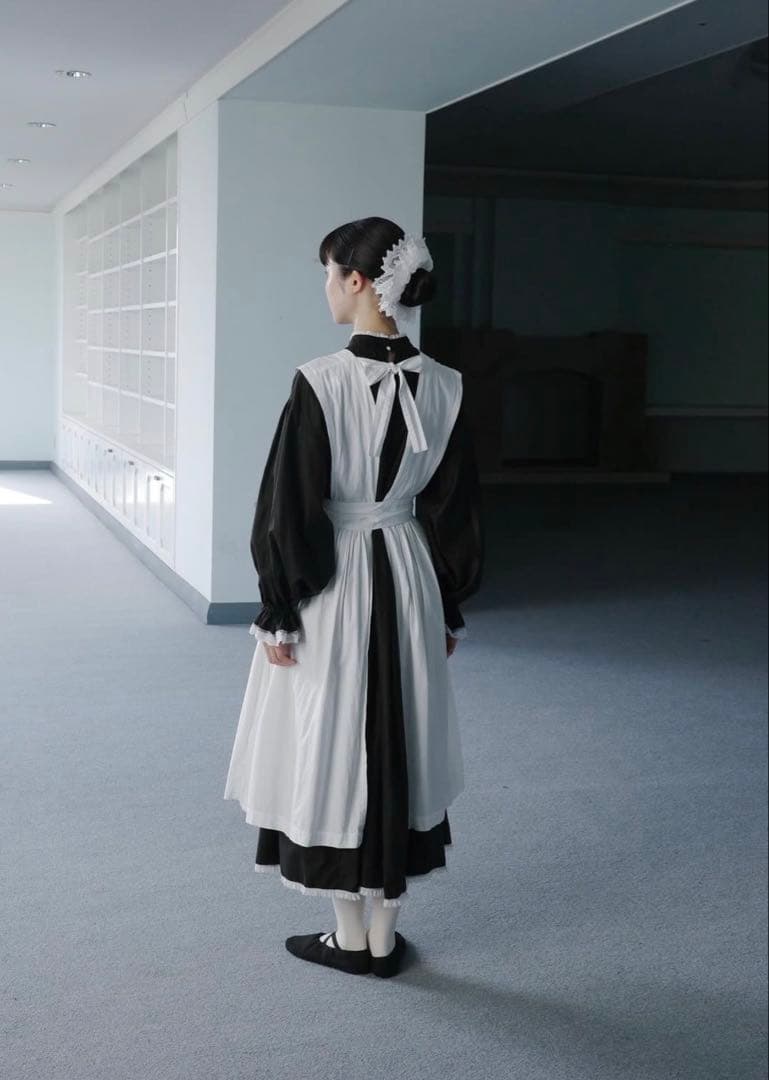 Olive Apron dress エプロン ワンピース