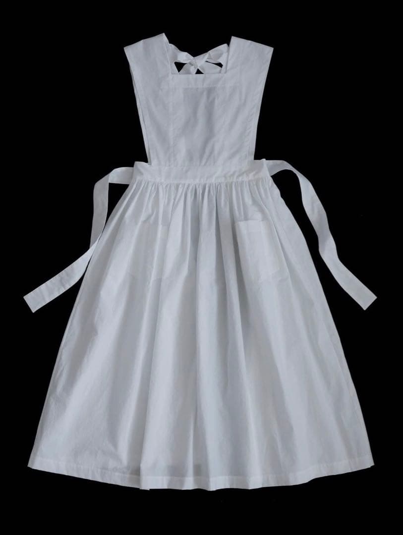 Olive Apron dress エプロン ワンピース