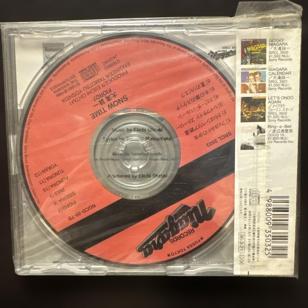 大滝詠一 『 TIME（スノー・タイム）』 SRCL3503 未開封CD
