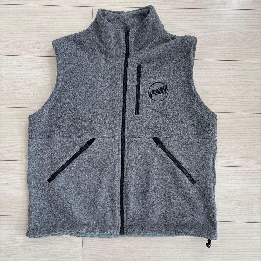 HOLIDAY フリースベスト ジップアップ