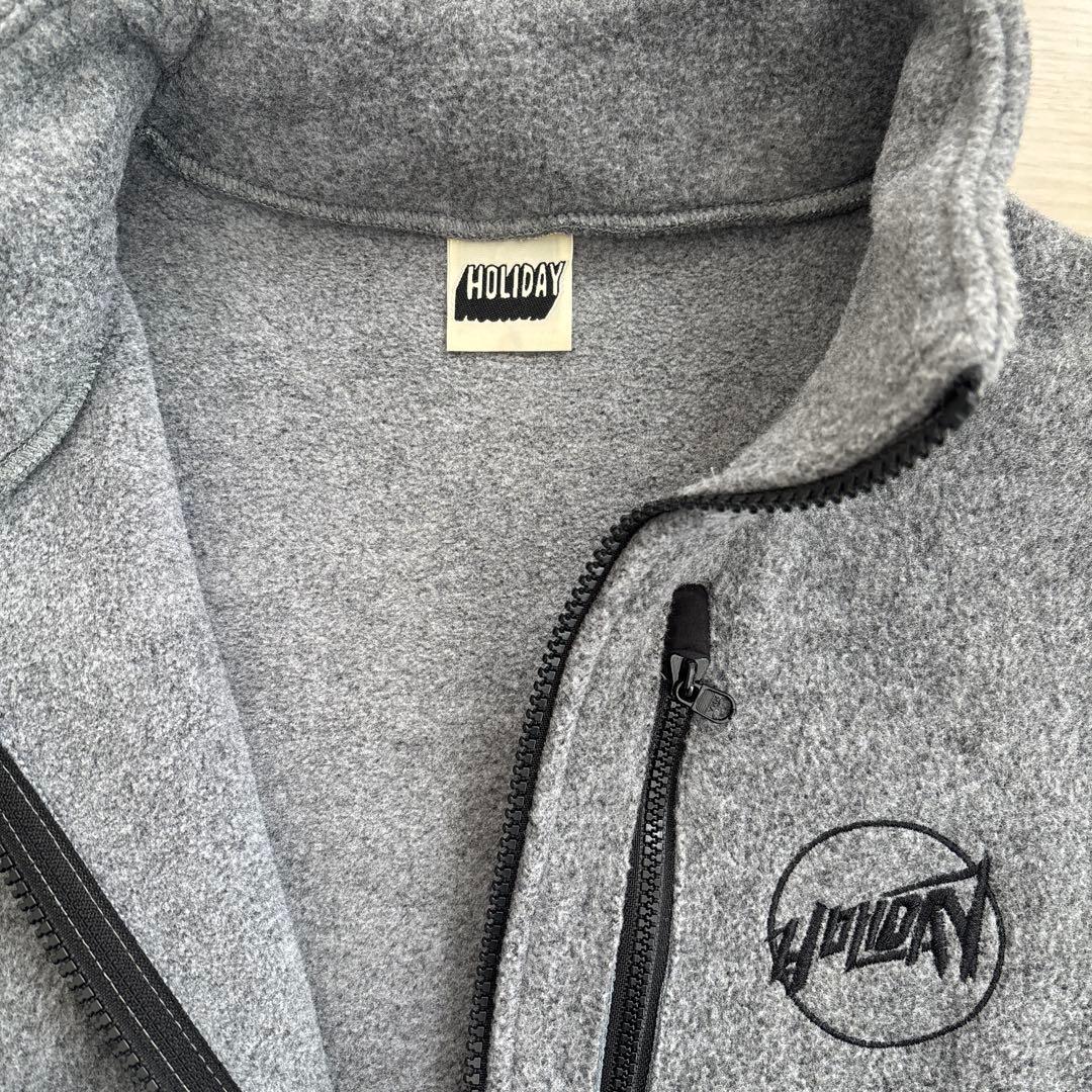 HOLIDAY フリースベスト ジップアップ