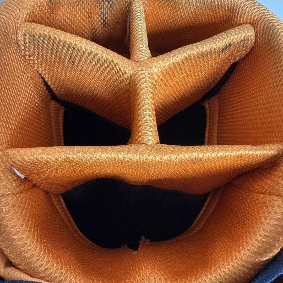 ロサーセン、スタンド付きゴルフバッグ ネイビーとオレンジ